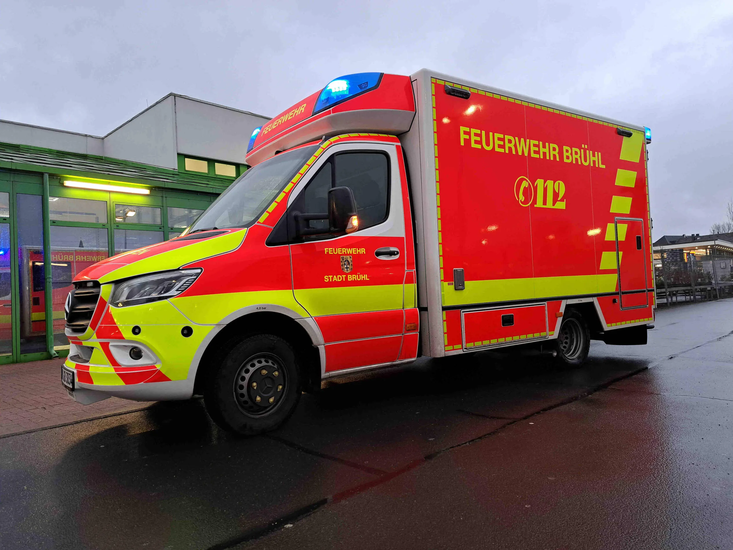 Brand Keller Bensheim Polizeieinsatz