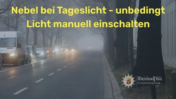 Nebelsaison Mainz Mainz: Nebelsaison startet Polizeieinsatz