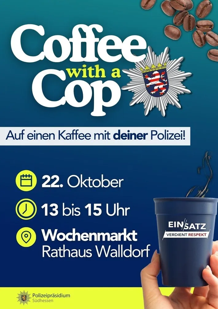 Coffee with a cop Mörfelden-Walldorf Polizeieinsatz